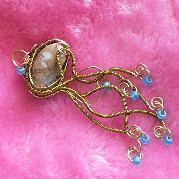 NWT Handcrafted Squid 🐙 Pendant - Picture 3 of 7